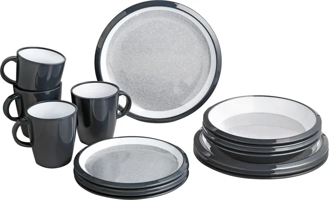 Brunner Granyte Lunch Box set melamina 16 pezzi antiscivolo