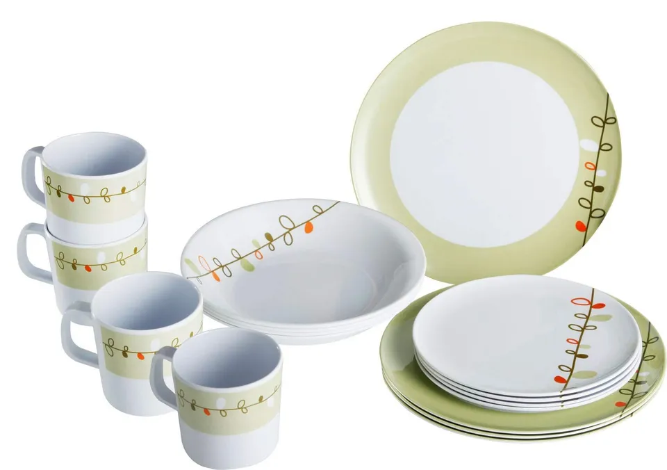Brunner Esprit Set Stoviglie Melamina 16 Pezzi infrangibile