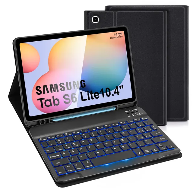 LAMA S6 Lite custodia tastiera retroilluminata nera