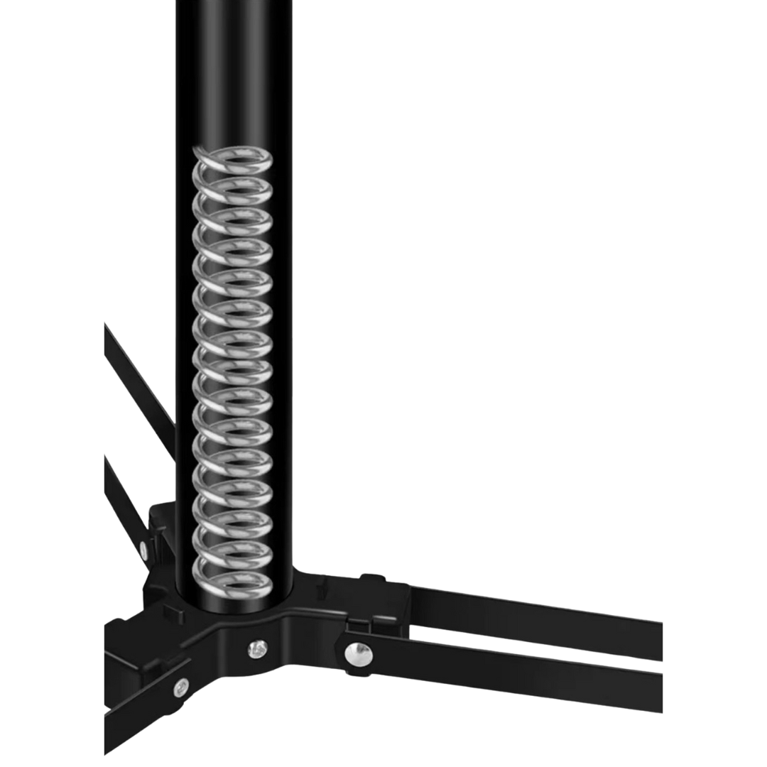 Lovork treppiede metallo 80-210 cm nero