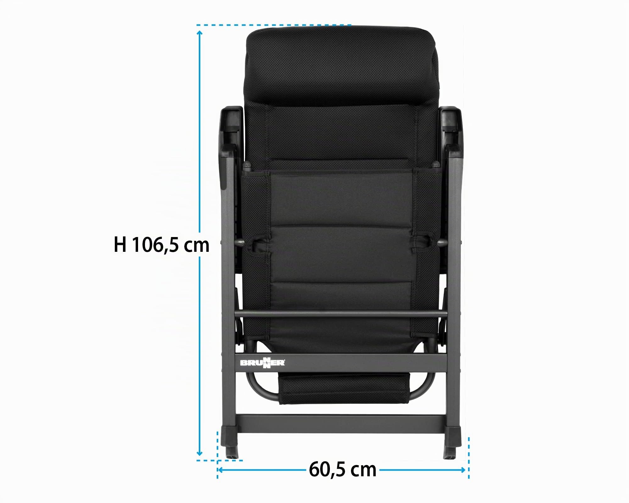 Brunner Skye 3D Sedia Campeggio Nera Poliestere