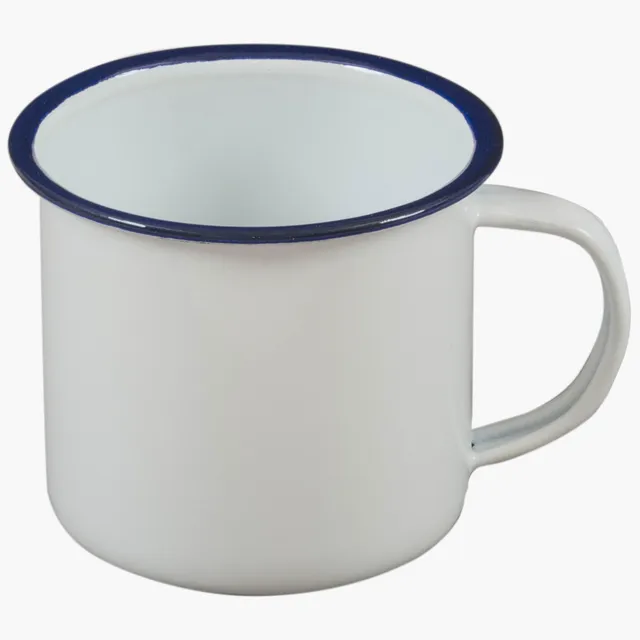 Highlander Survival Enamel Vintage tazza smaltata 280 ml bianca