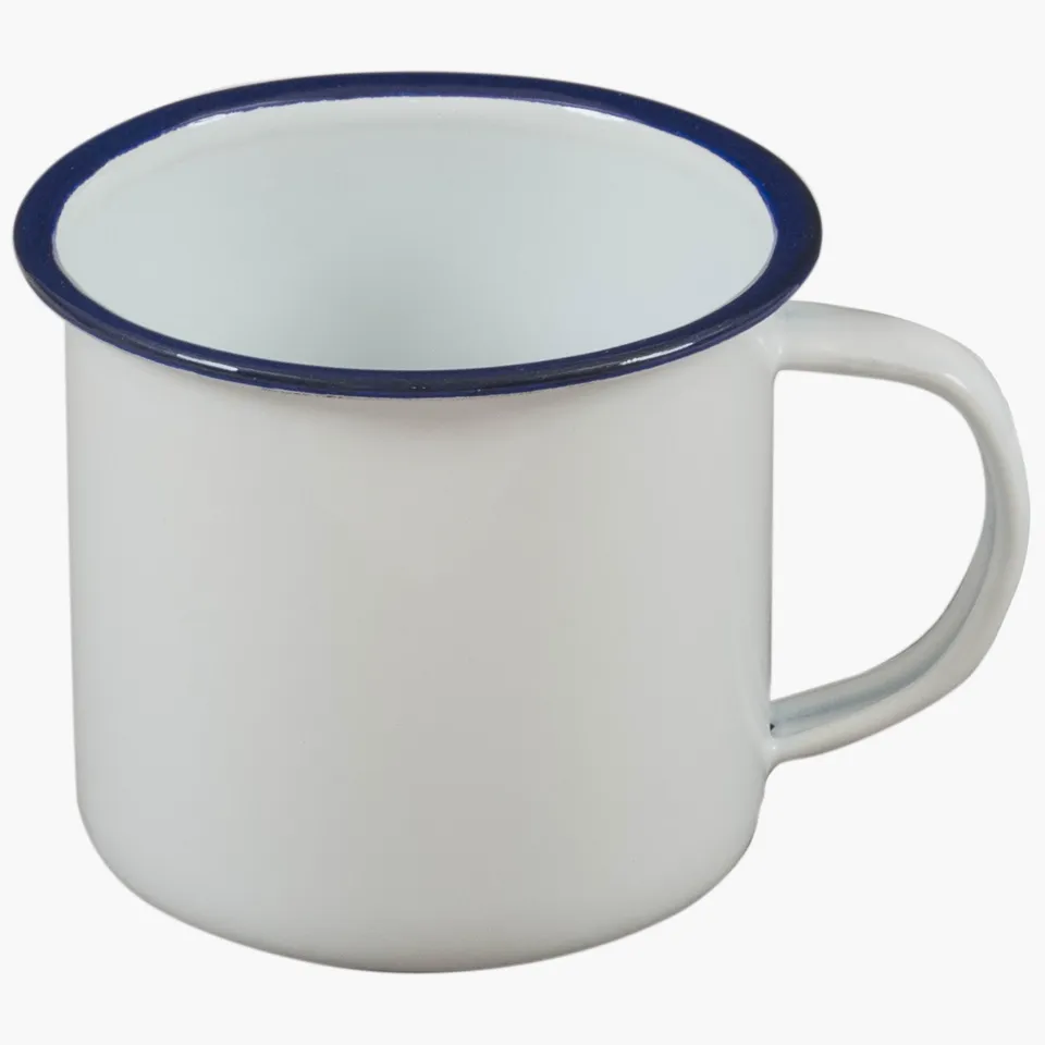 Highlander Survival Enamel Vintage tazza smaltata 280 ml bianca