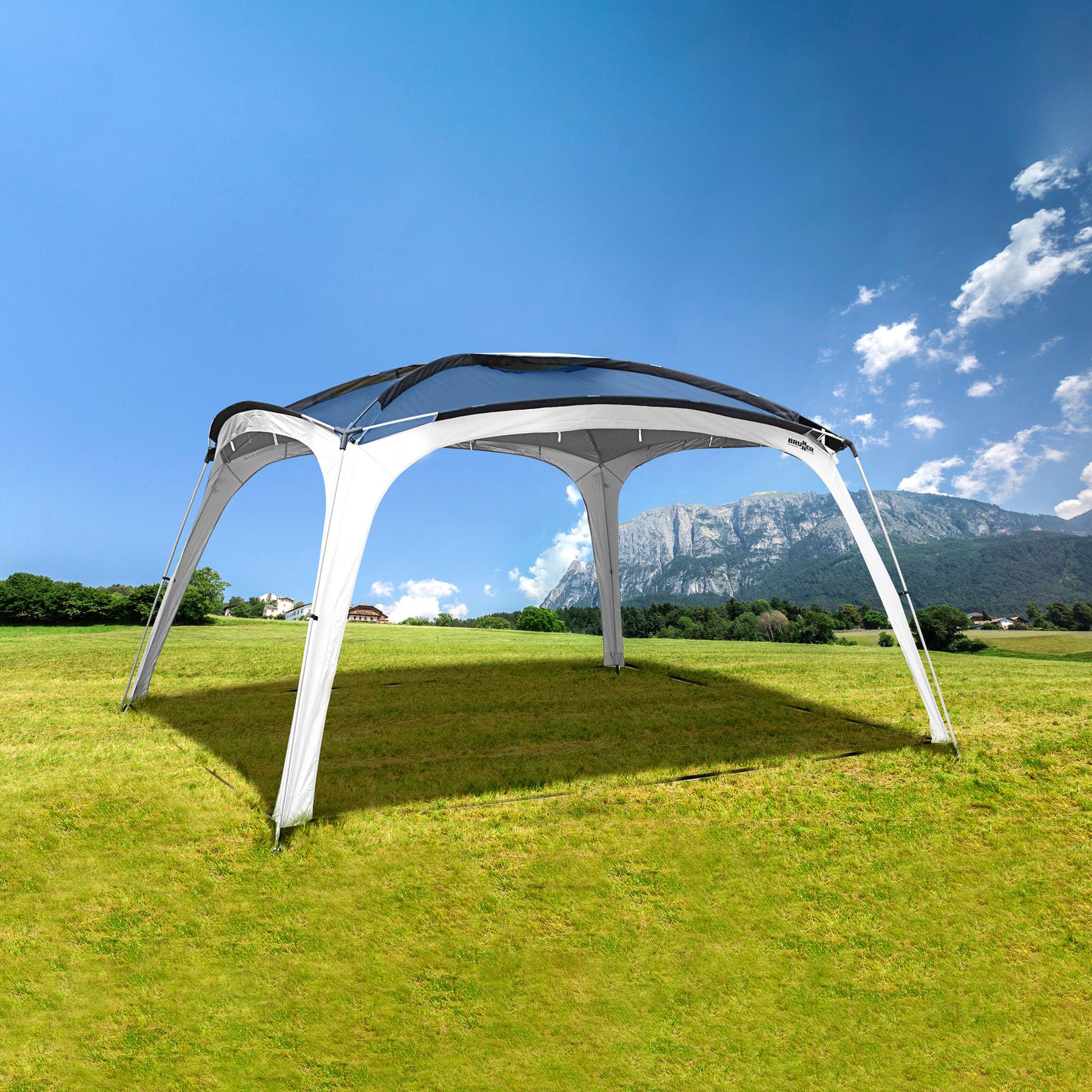 Brunner Medusa II Gazebo 4x4 Poliestere UPF 50+ Blu Verde