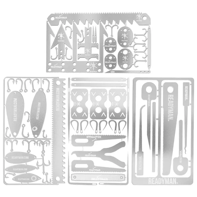 Readyman Total Survival Kit carte sopravvivenza 4 pezzi
