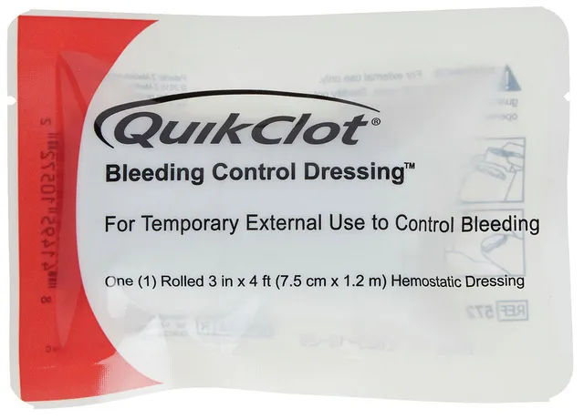 QuikClot Bleeding Control garza emostatica rotolo 7,5x120 cm