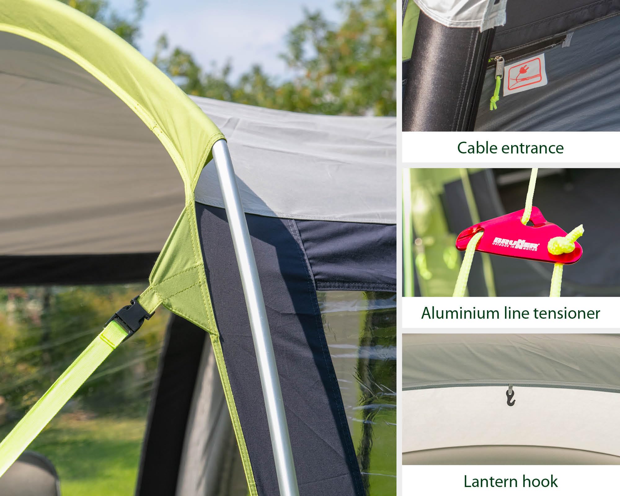 Brunner Pure 4 A.I.R. Tech tenda 4 posti policotone