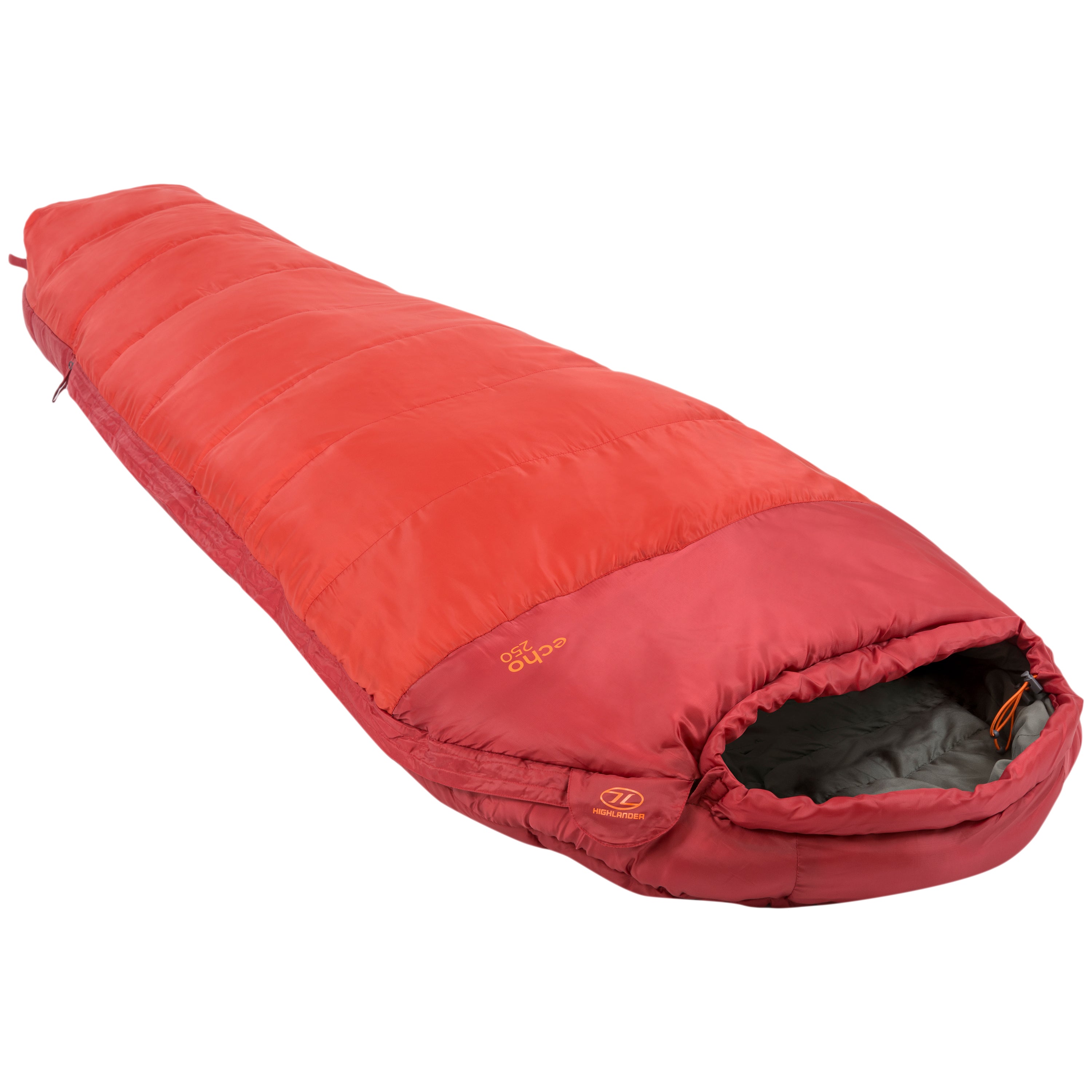 Highlander Echo 250 sacco a pelo mummia rosso