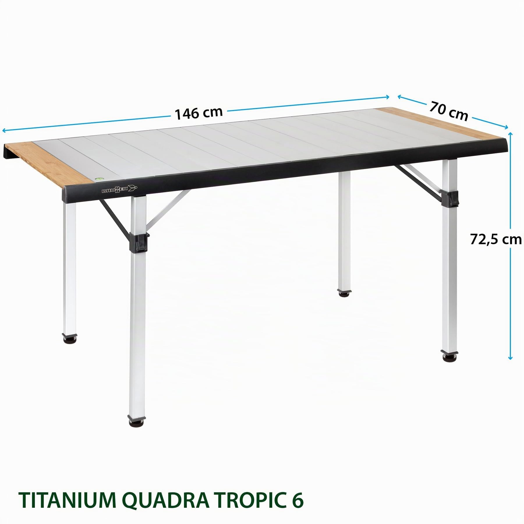 Brunner Titanium Quadra Tropic 6 tavolo campeggio 30 kg