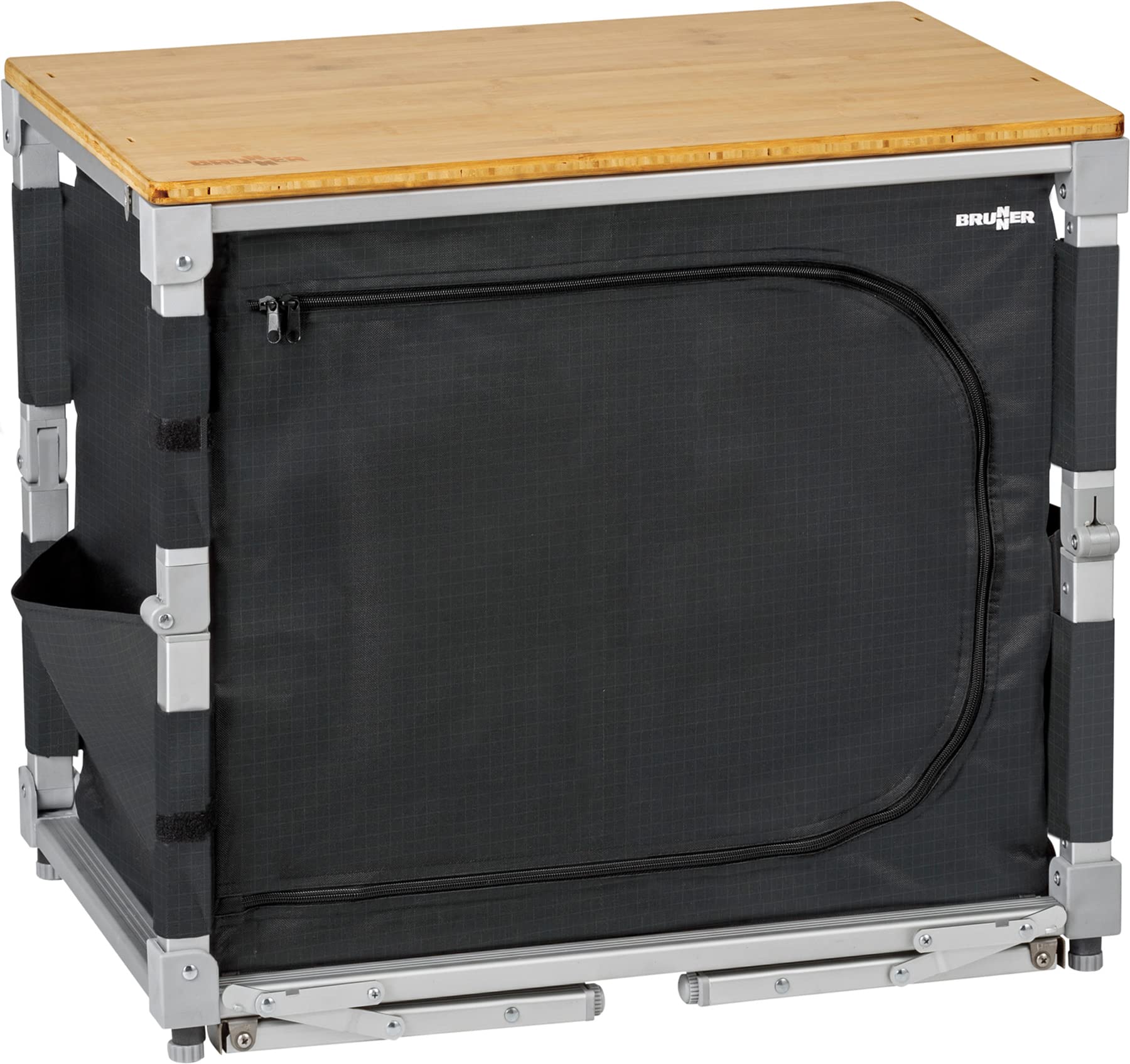 Brunner Azabache Cube Mobile Cucina Campeggio Bambù Salvaspazio