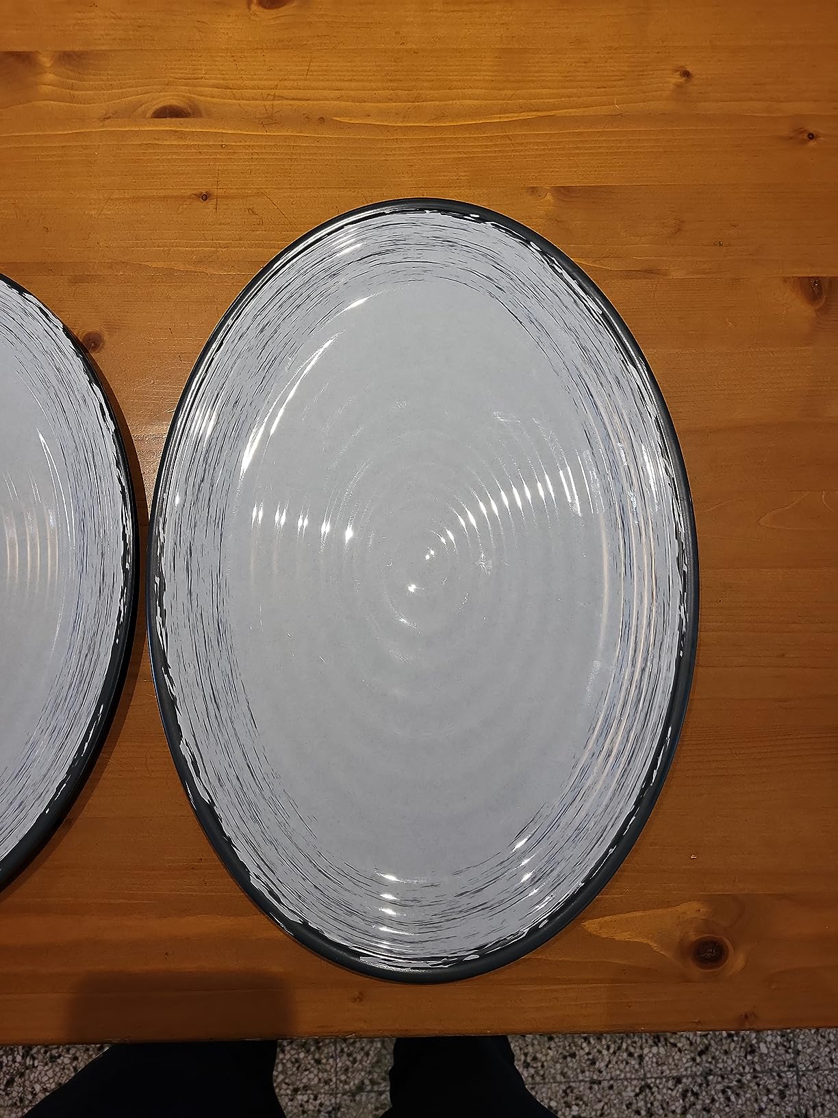 Brunner Granada Serving Board set piatti ovali 2 pezzi nero