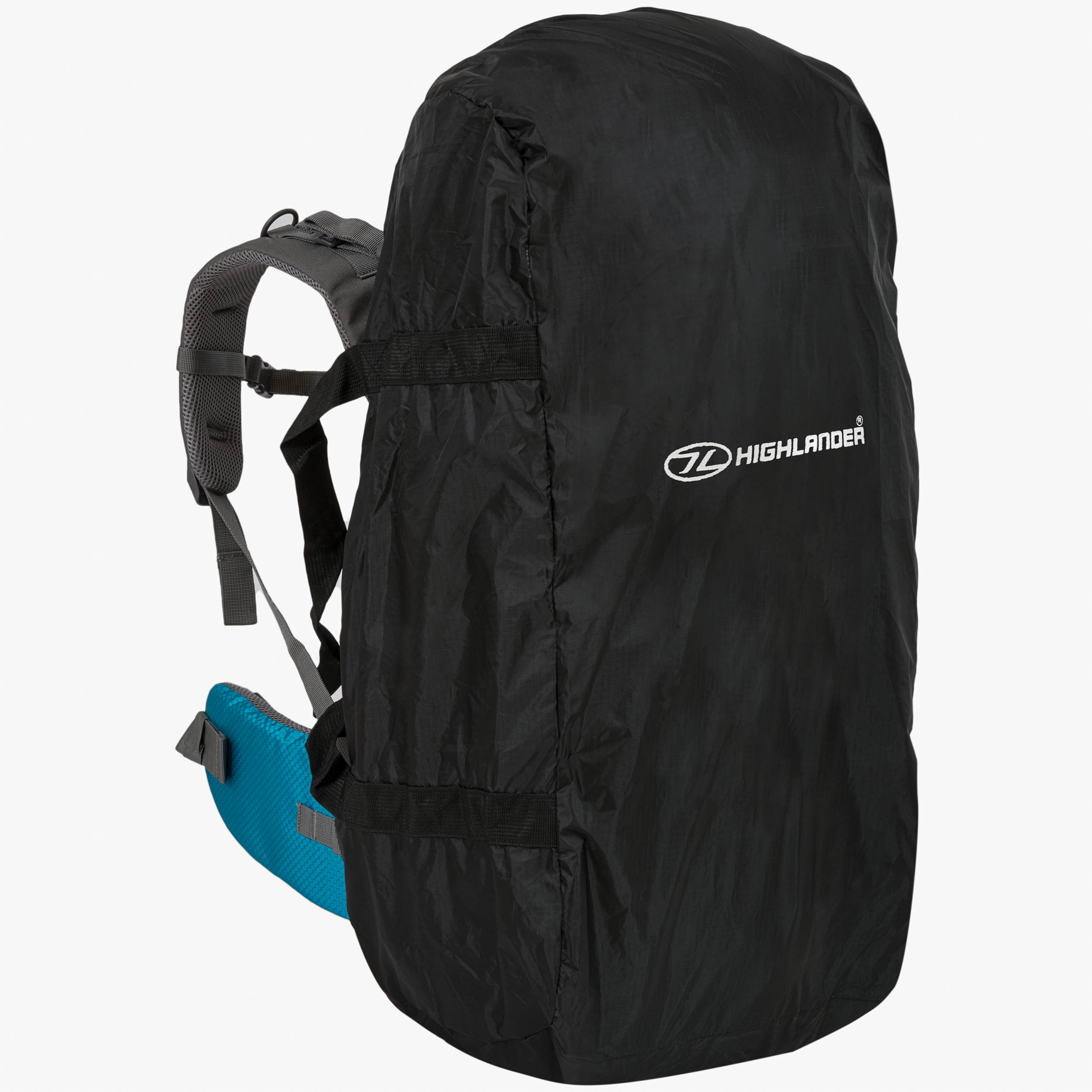 Highlander Combo coprizaino antipioggia nero 50-70L impermeabile