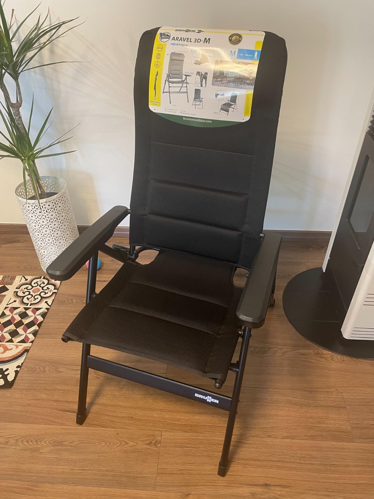 Brunner Aravel 3D L sedia campeggio reclinabile traspirante
