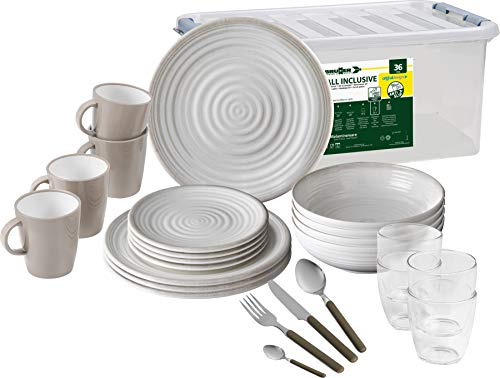 Brunner Savana 0830154N.C4P set piatti campeggio 36 pezzi antiscivolo