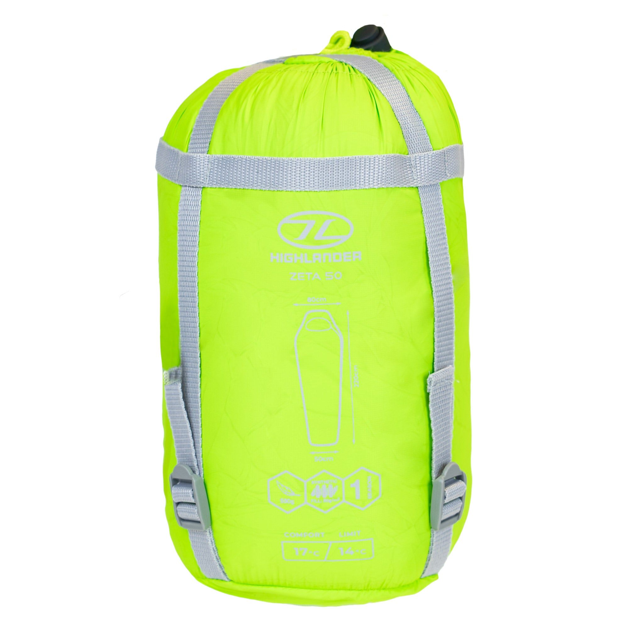 Highlander Zeta 50 sacco a pelo estivo verde lime