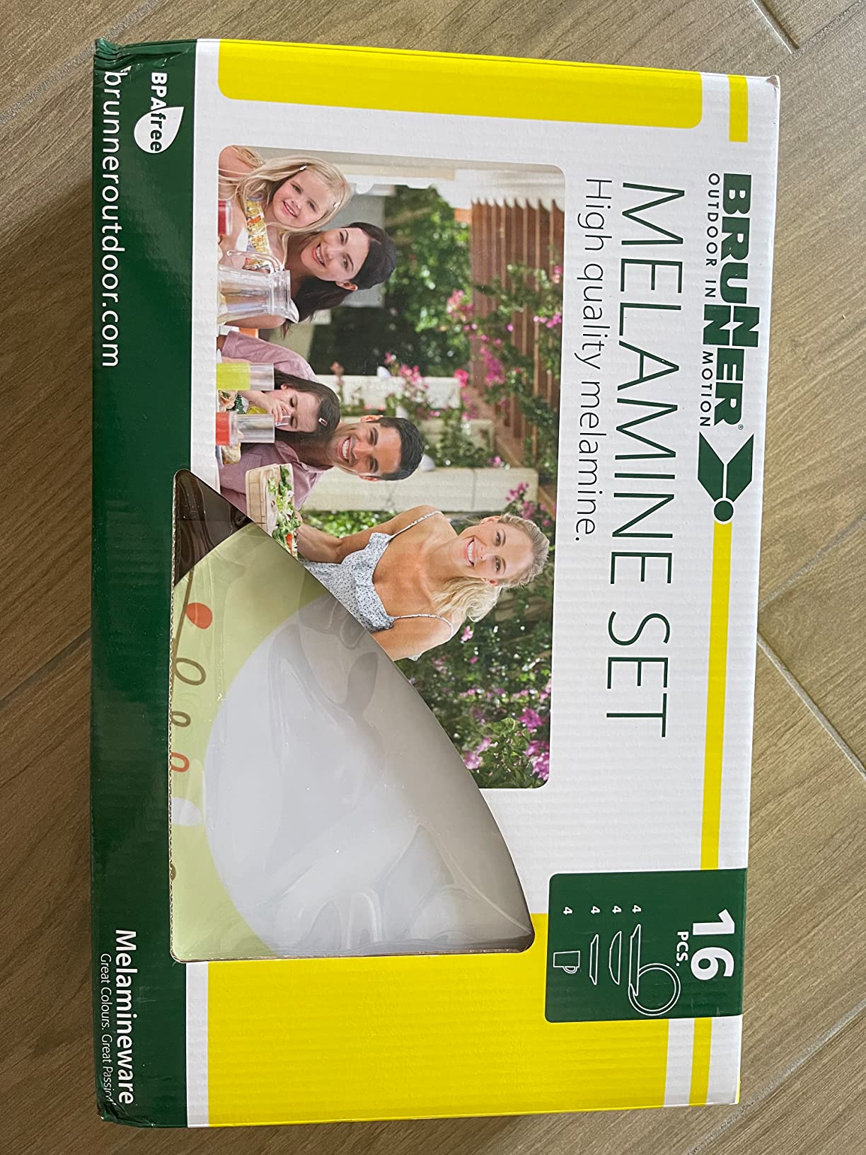Brunner Esprit Set Stoviglie Melamina 16 Pezzi infrangibile