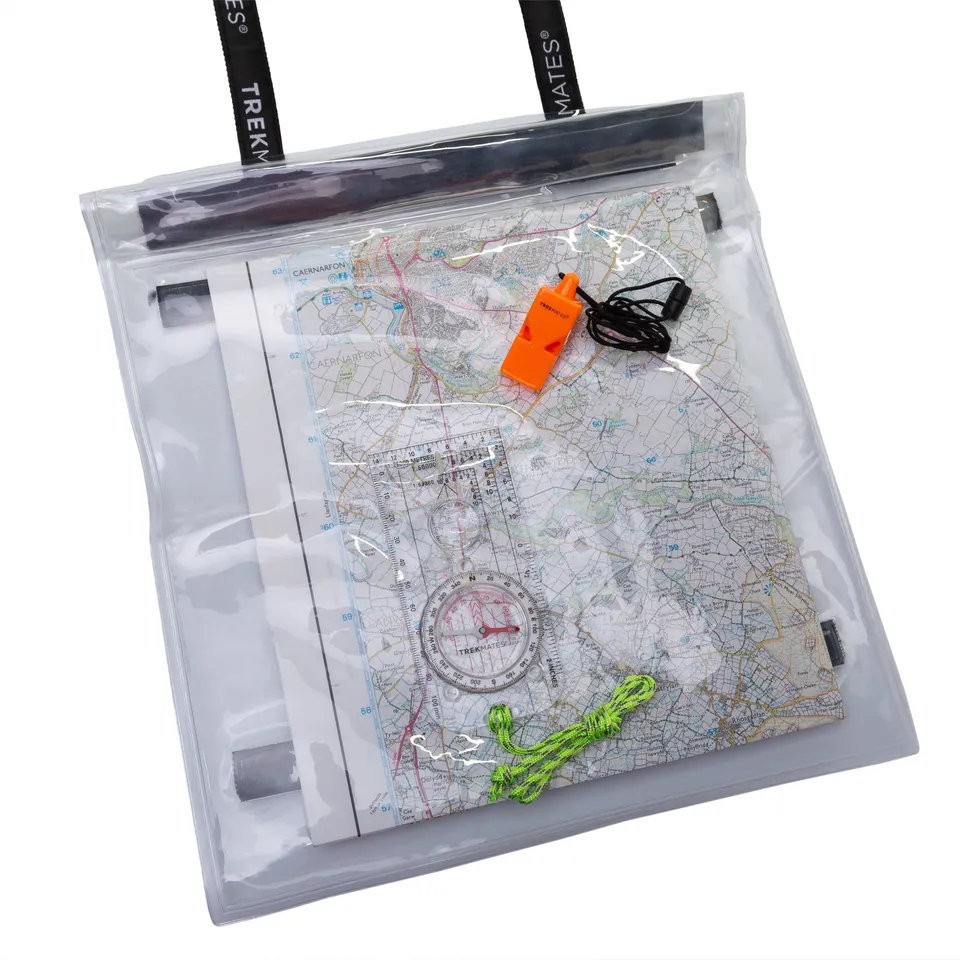Trekmates Dry Map Case Set portacartine impermeabile trasparente
