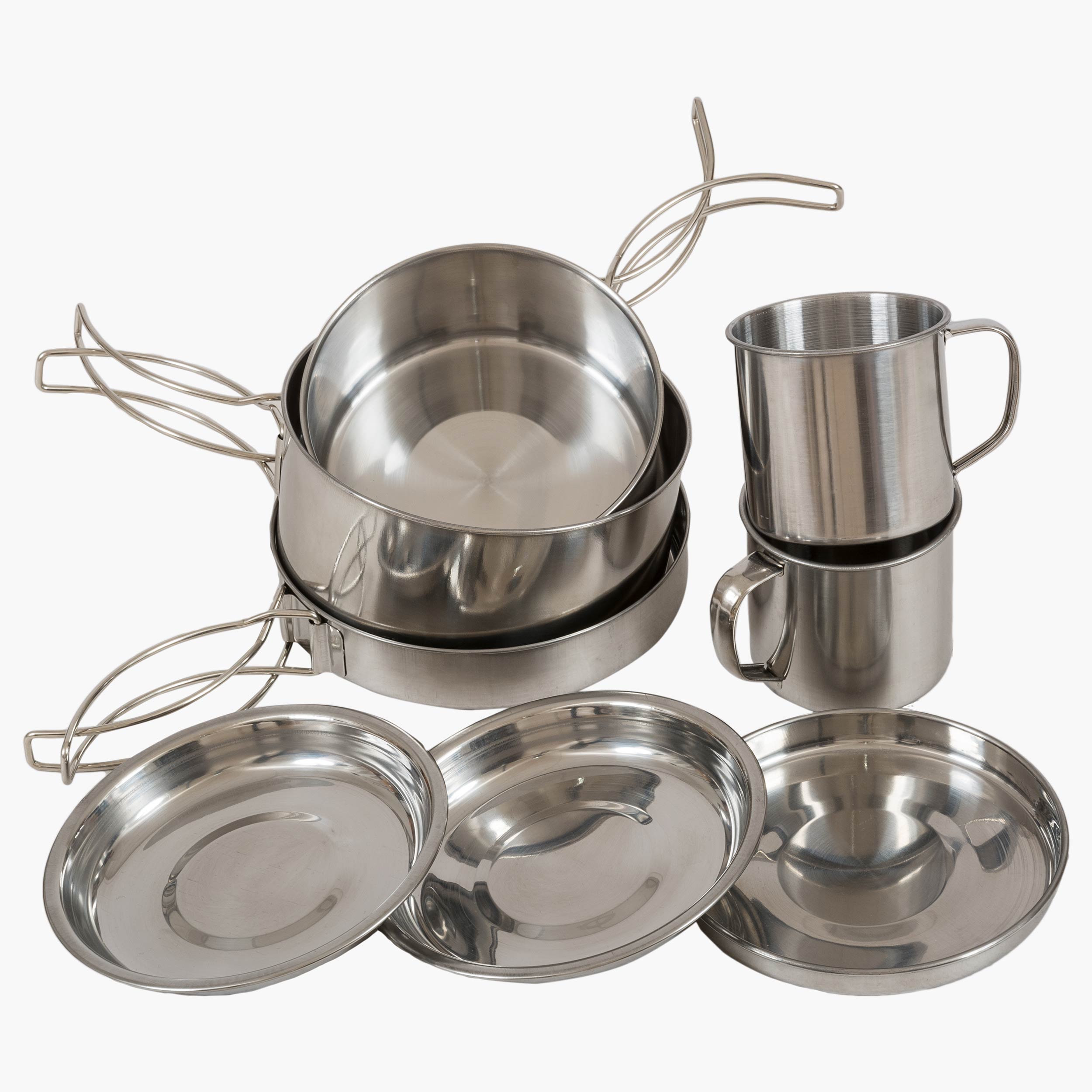 Highlander Peak Weekender set pentole campeggio inox