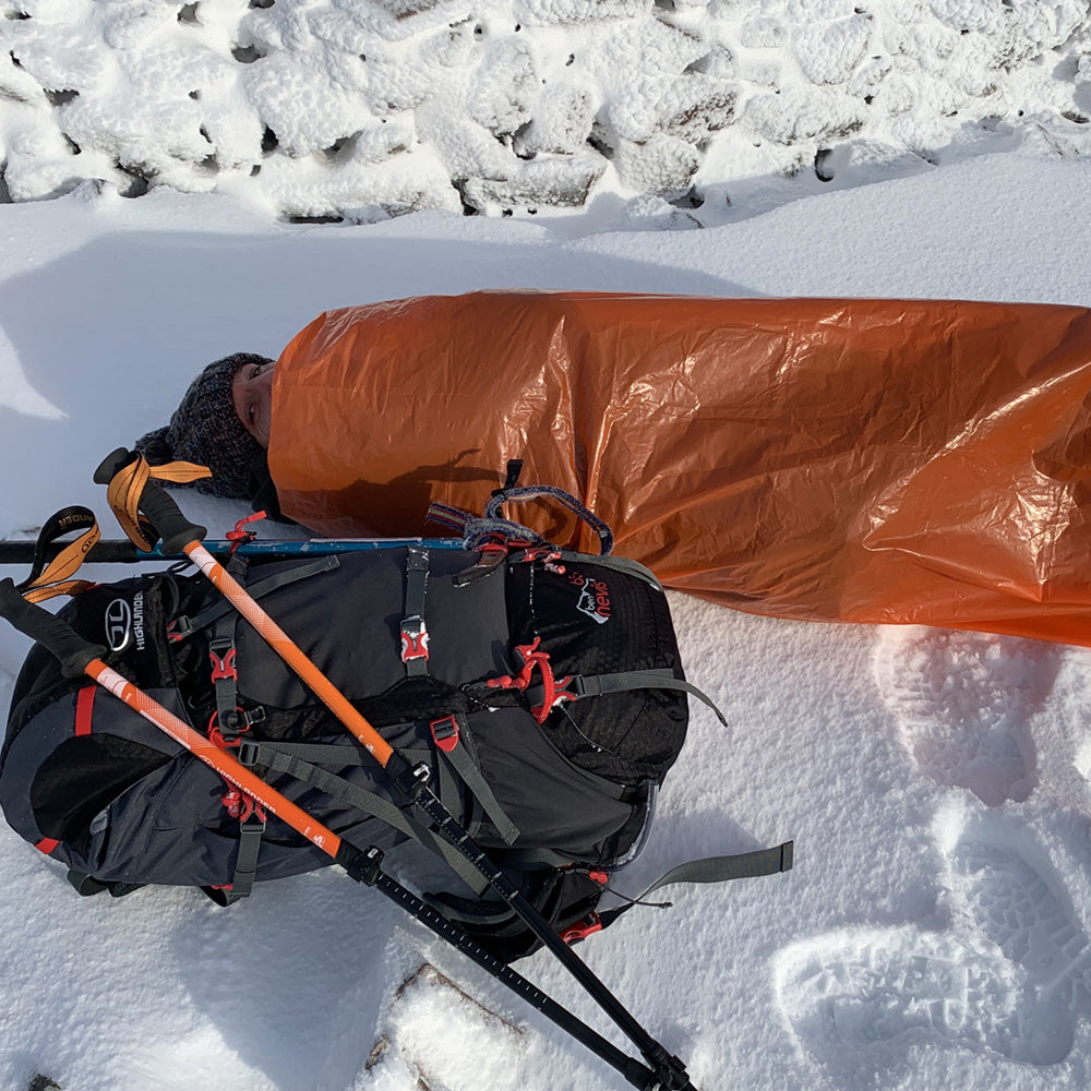 Highlander Survival Emergency sacco emergenza arancione anti ipotermia