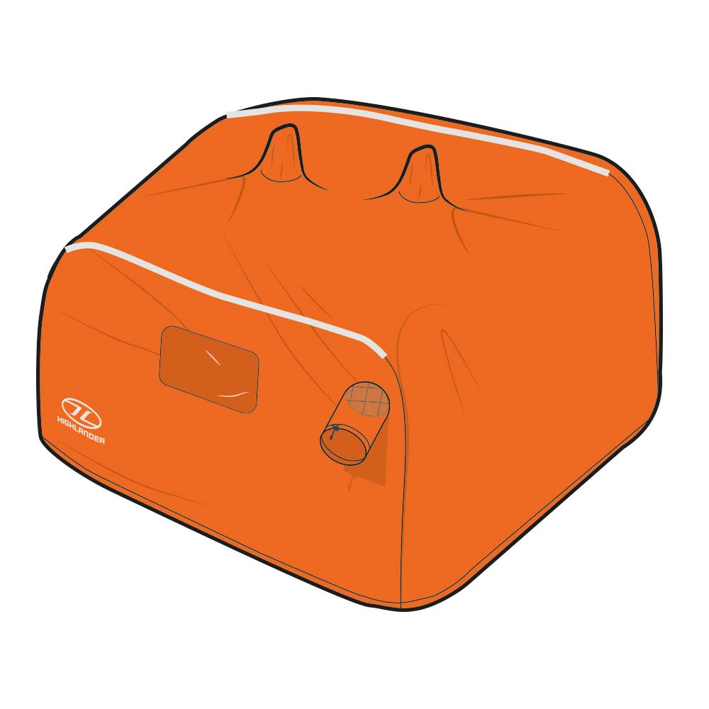 Highlander Storm Vault 4-5 Person riparo emergenza arancione
