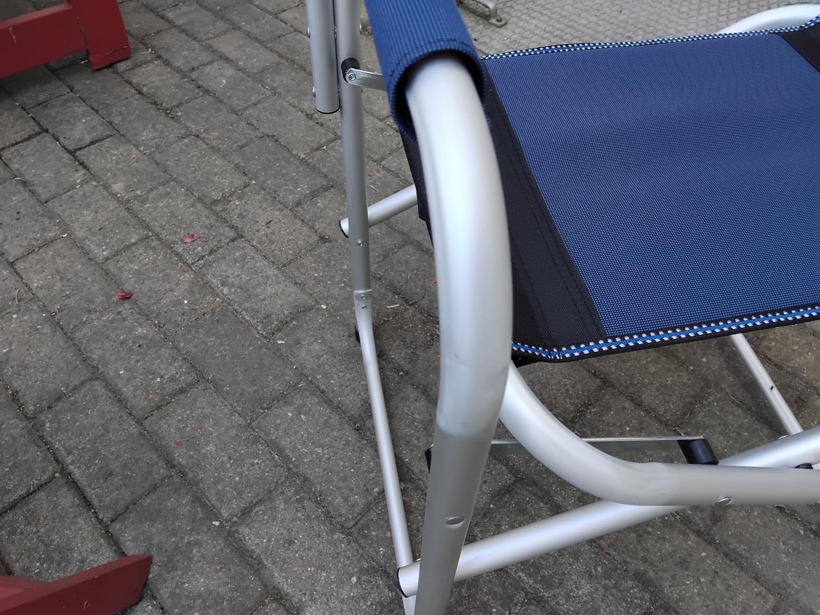 Brunner Bravura sedia regista pieghevole nero azzurro 150 kg