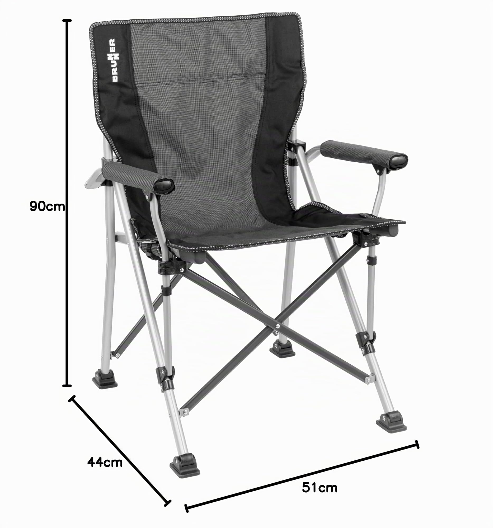 Brunner 31778 Raptor Classic sedia pieghevole grigia
