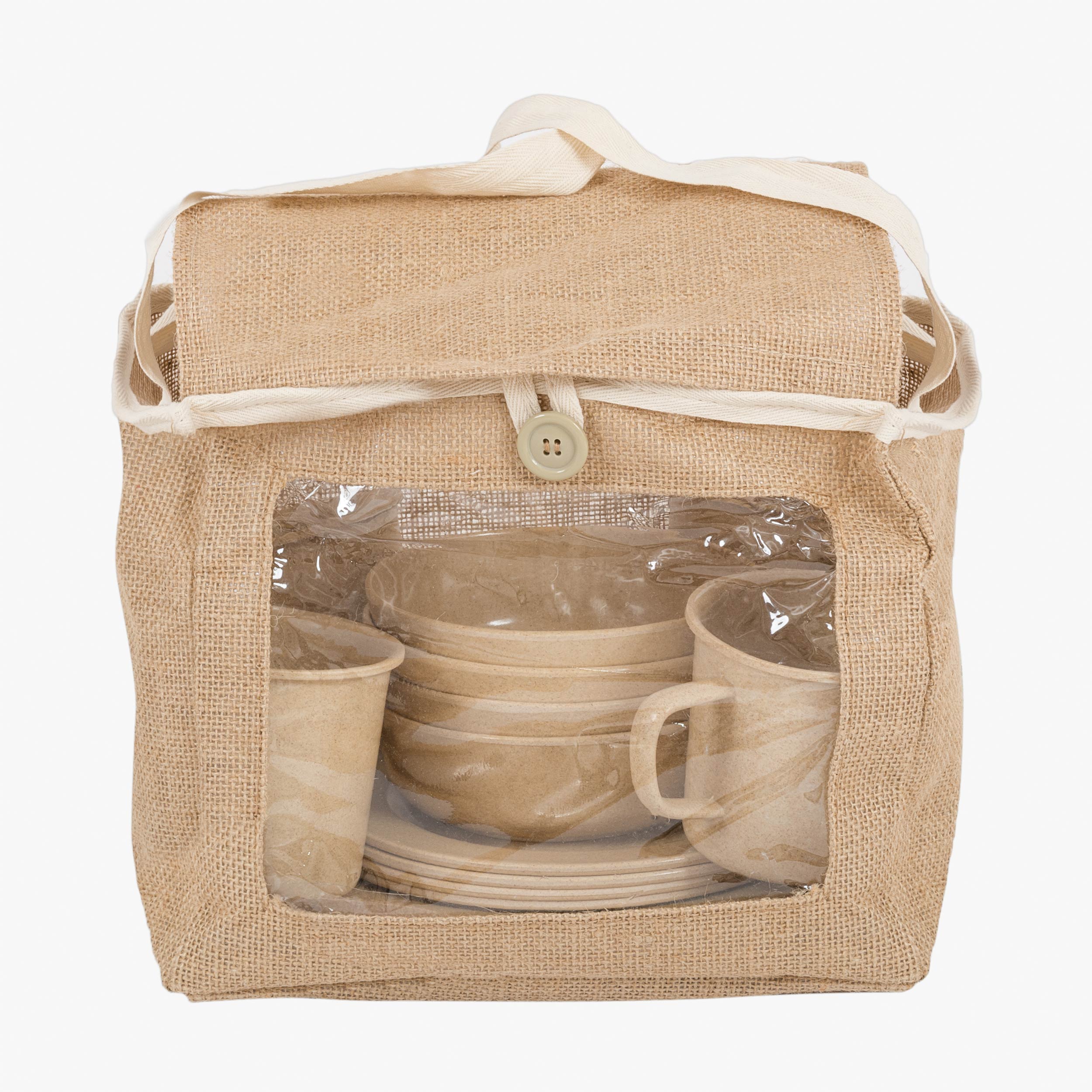 Highlander set picnic eco 16 pezzi in bamboo