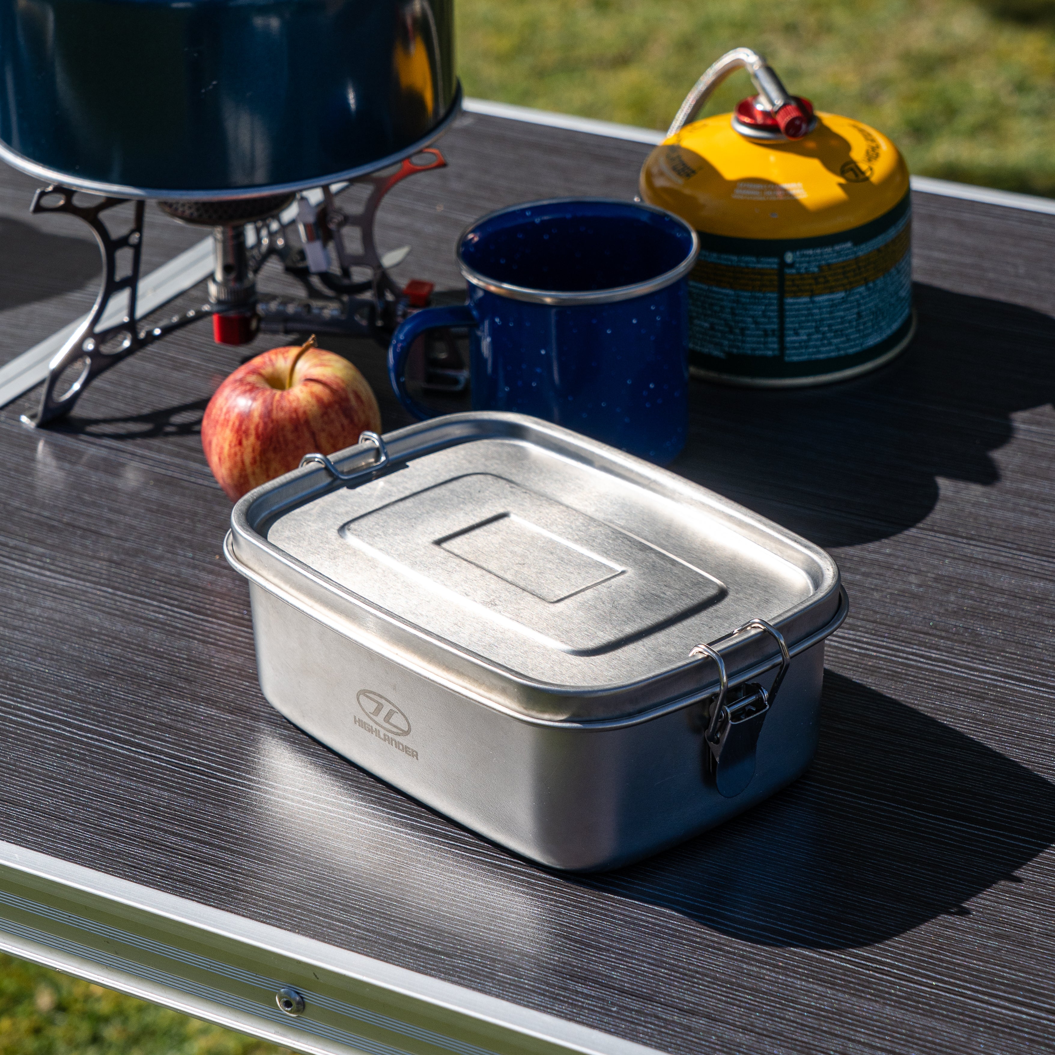 Highlander Survival Scran Box portapranzo acciaio inossidabile