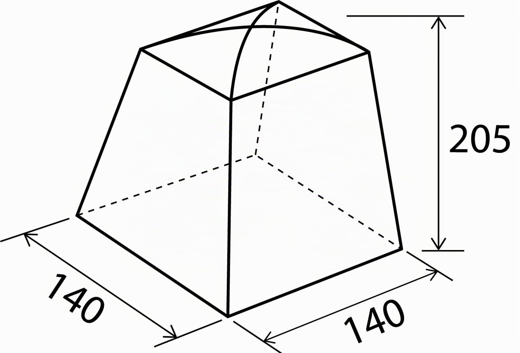 Brunner Sanity 0102025N tenda sanitaria 140x140 cm