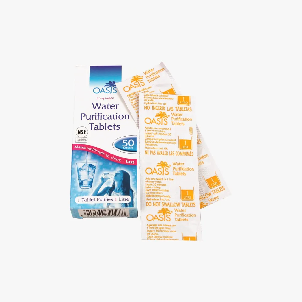 Highlander Oasis pastiglie purificazione acqua al cloro