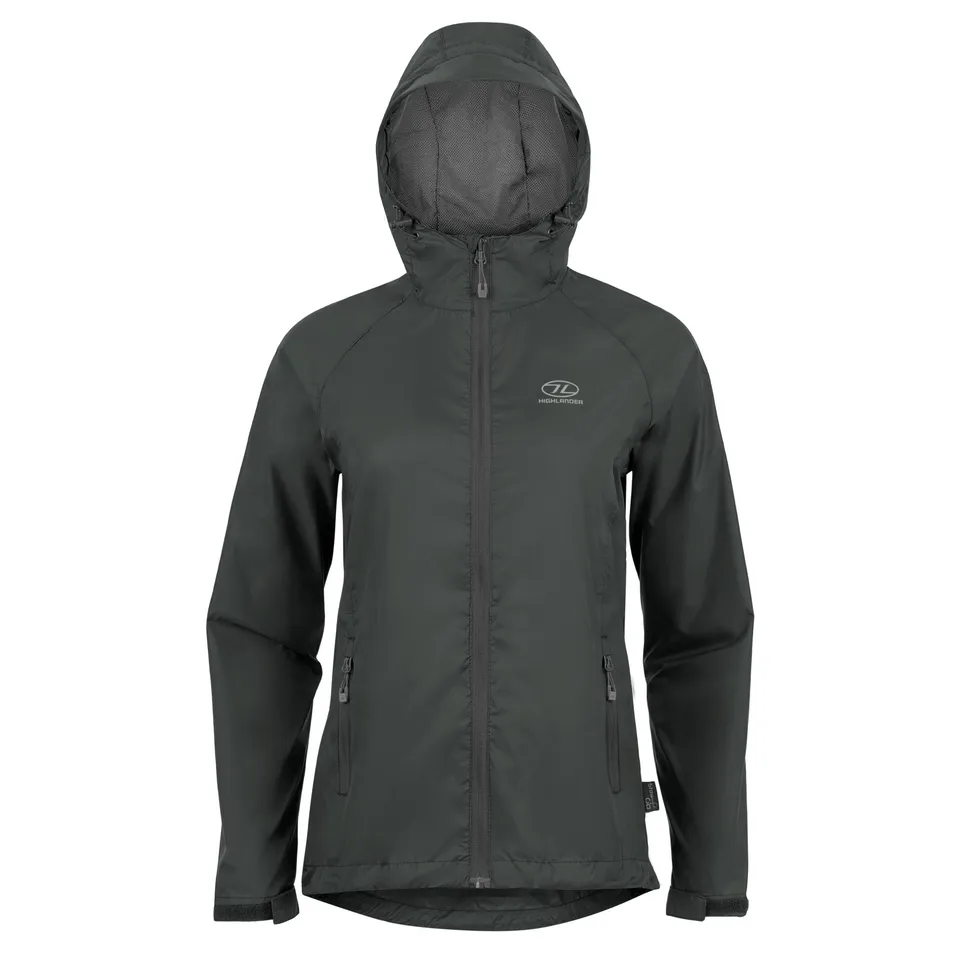 Highlander Survival Stow & Go giacca donna antipioggia packable