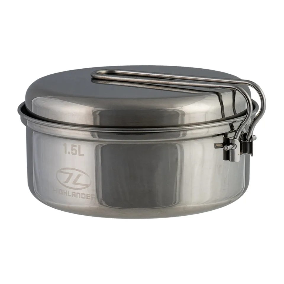 Highlander Survival Billy 1,5L set pentola campeggio inox 1,5 L