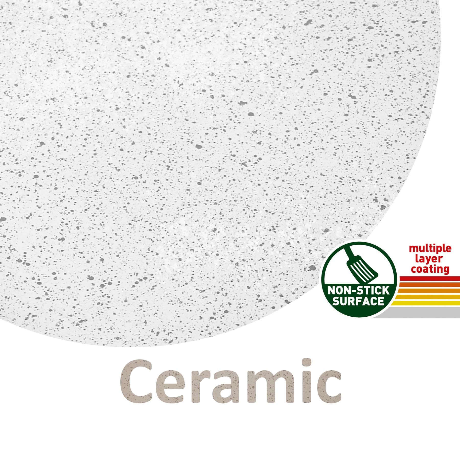 Brunner Cosmic 8+2 Ø22 set pentole 10 pezzi ceramica