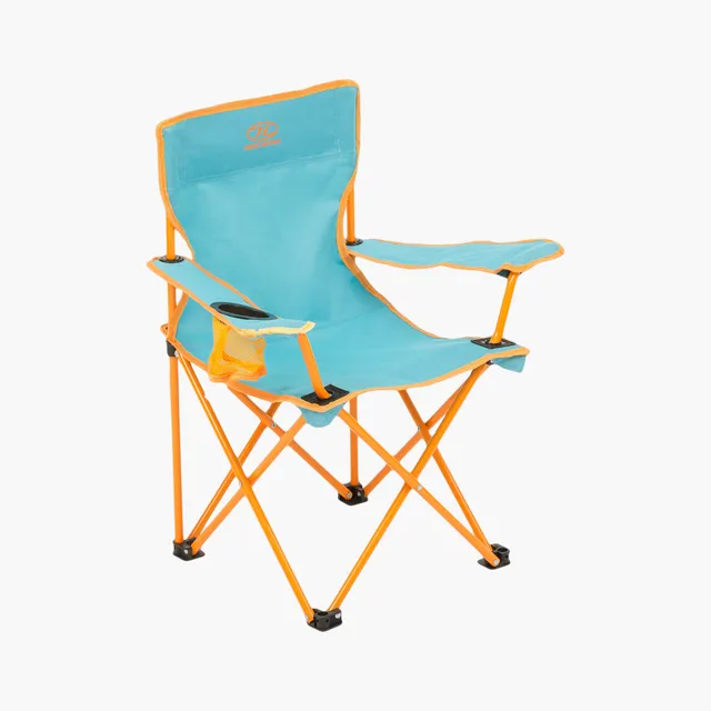 Highlander Kelburn sedia campeggio bambini Kingfisher pieghevole