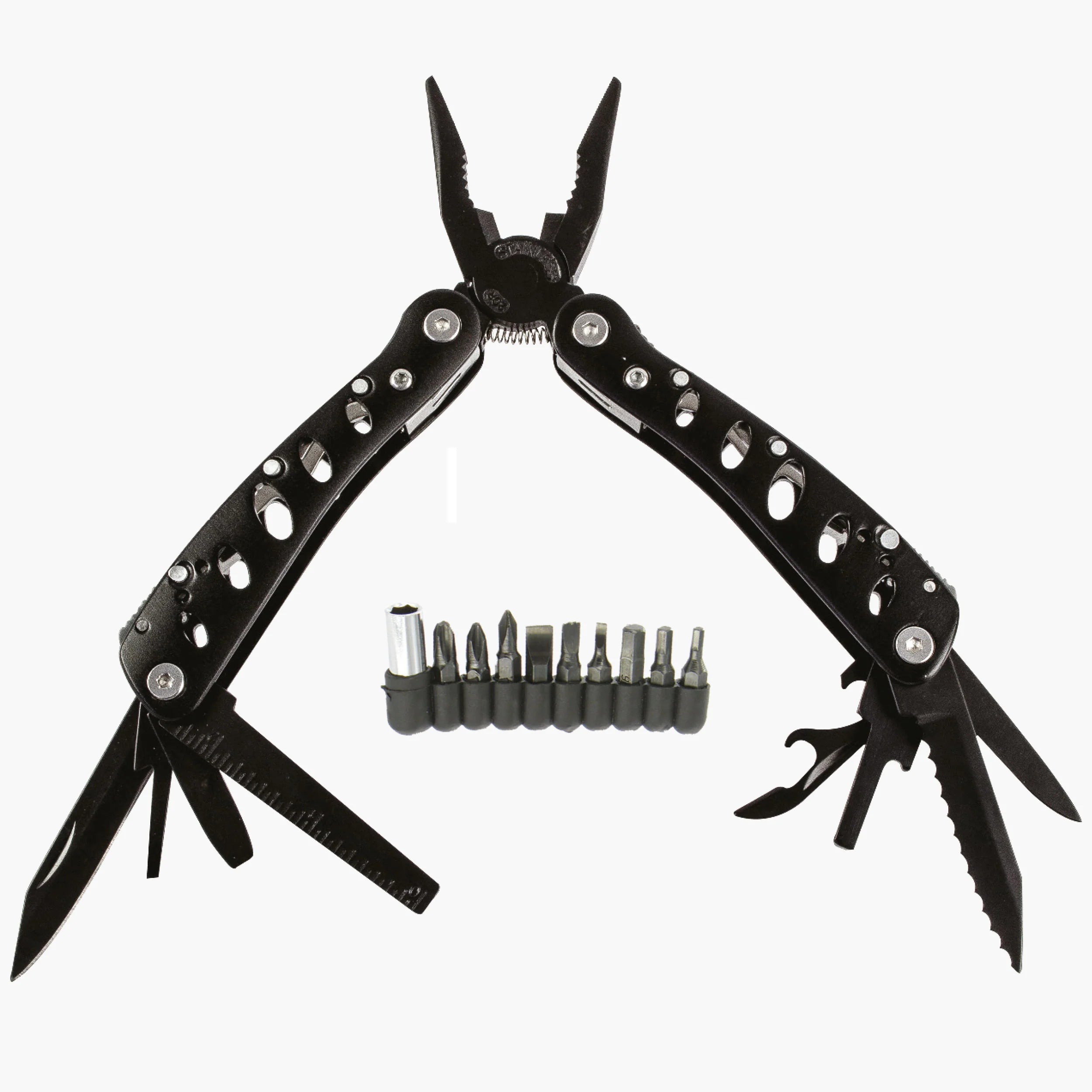 Highlander Condor pinza multiuso nera con bussole