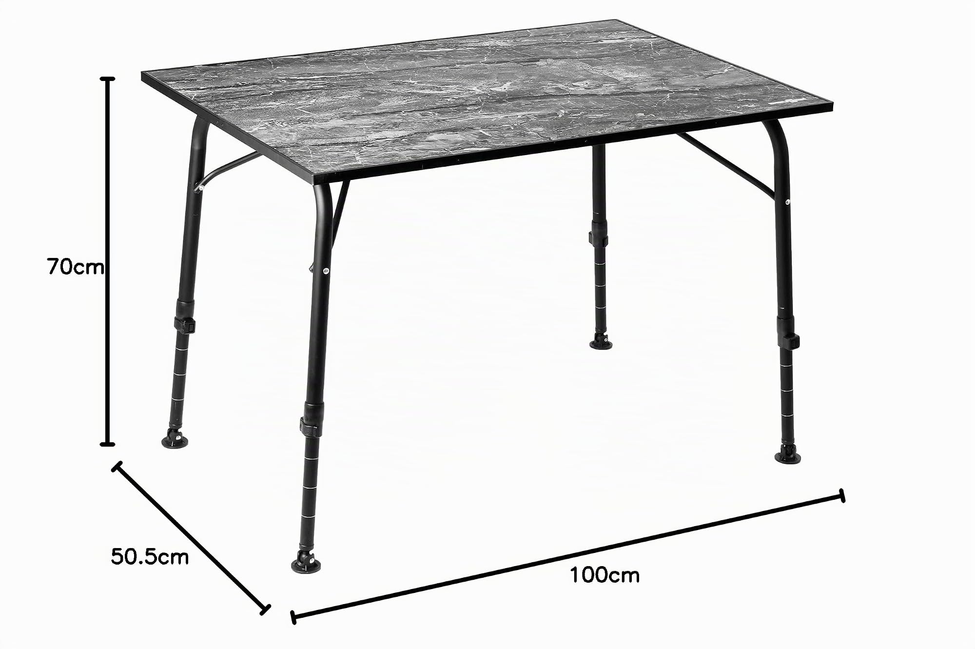 Brunner Elu' 100 tavolo pieghevole alluminio 100x70 cm