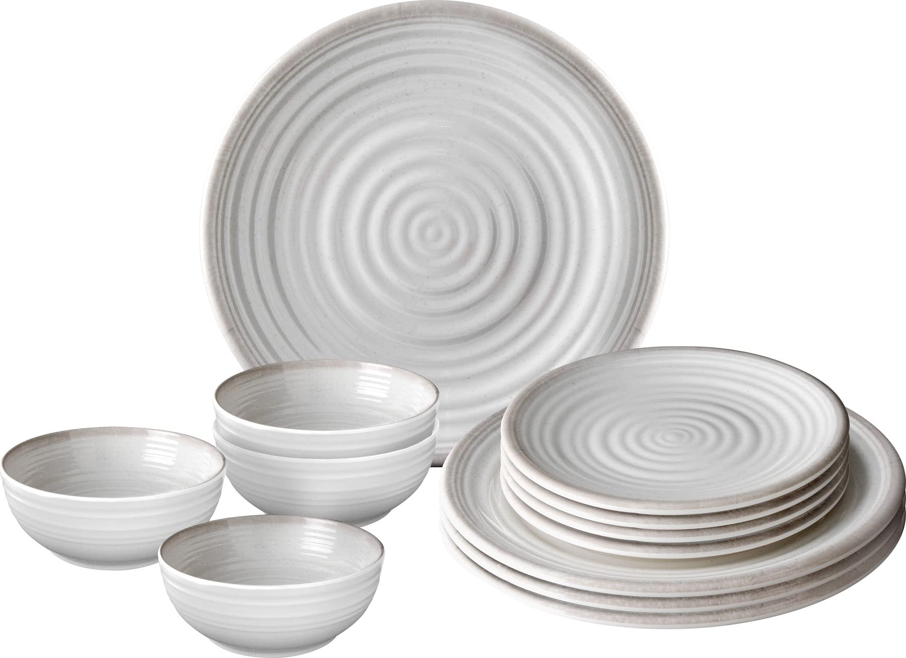 Brunner Savana set piatti melamina 12 pezzi antiscivolo