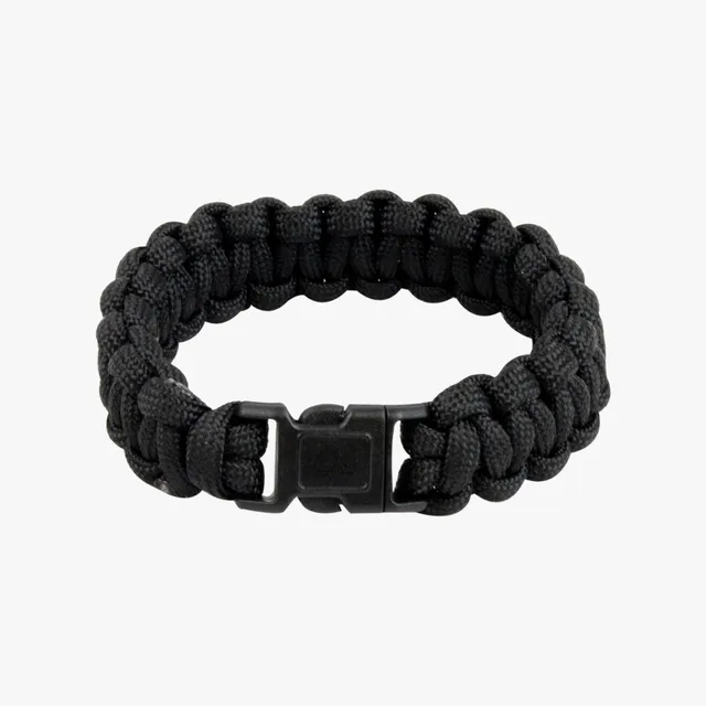 Highlander braccialetto paracord nero fibbia QR