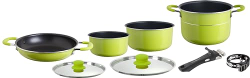 Brunner Jupiter NG 7+1 set pentole campeggio verde 7 pezzi