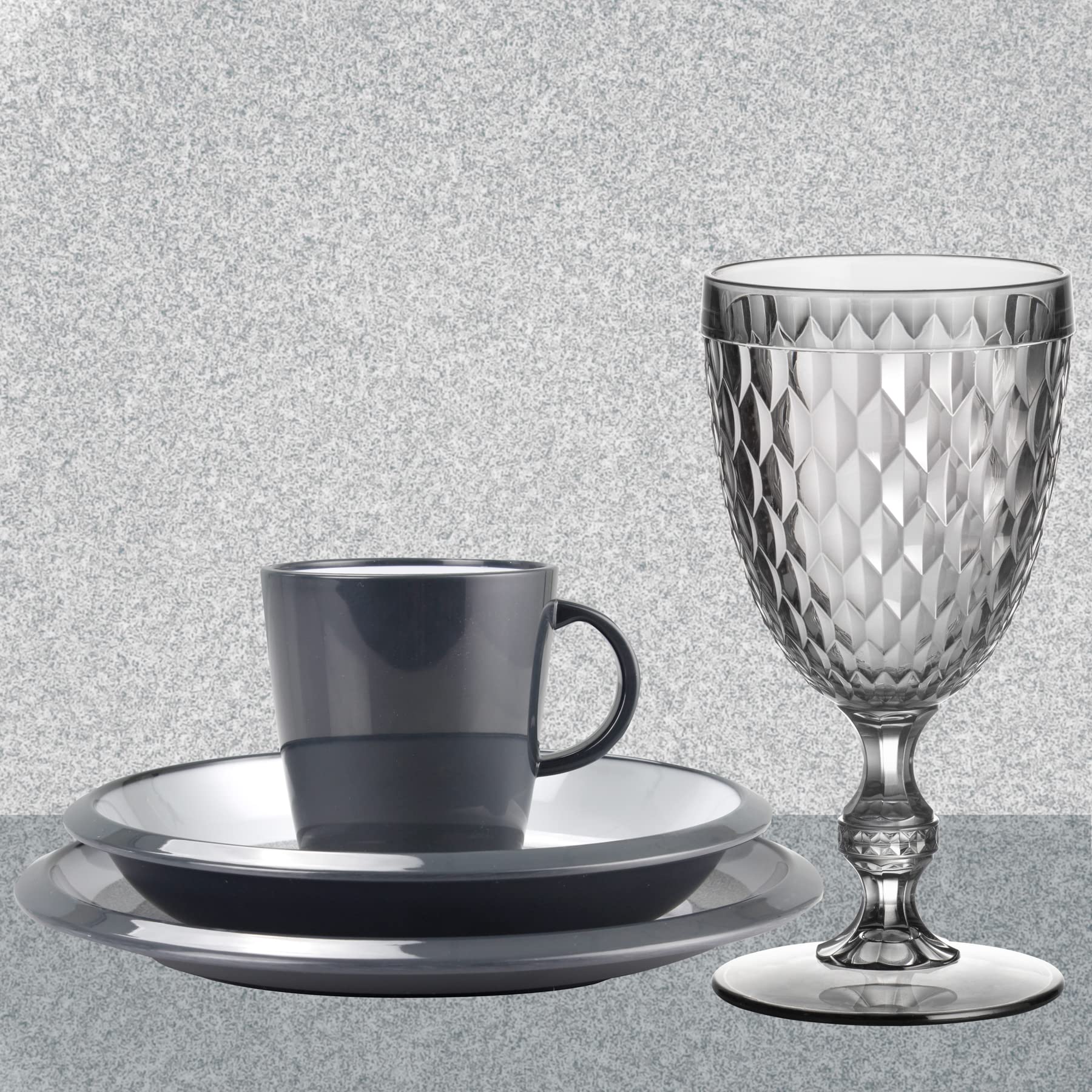 Brunner Tête-à-Tête 0830143N.C1M Granyte set stoviglie 2 persone