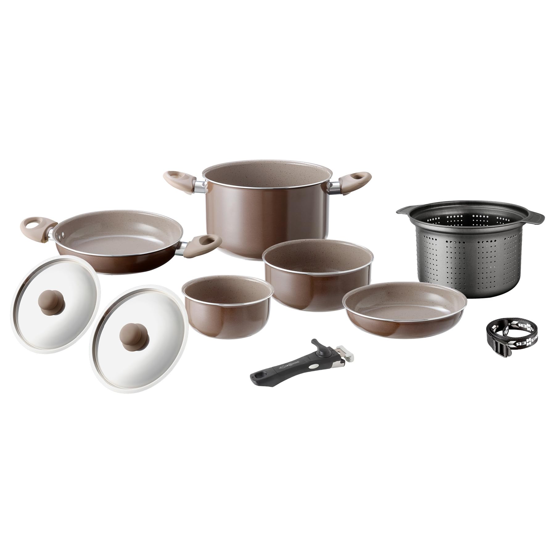 Brunner Chocolate Set Pentole 7+1 Ø 20 cm Campeggio