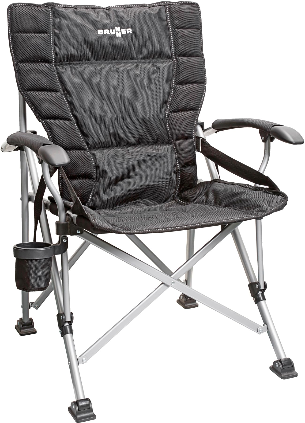 Brunner Raptor XL sedia campeggio nero grigio 150 kg