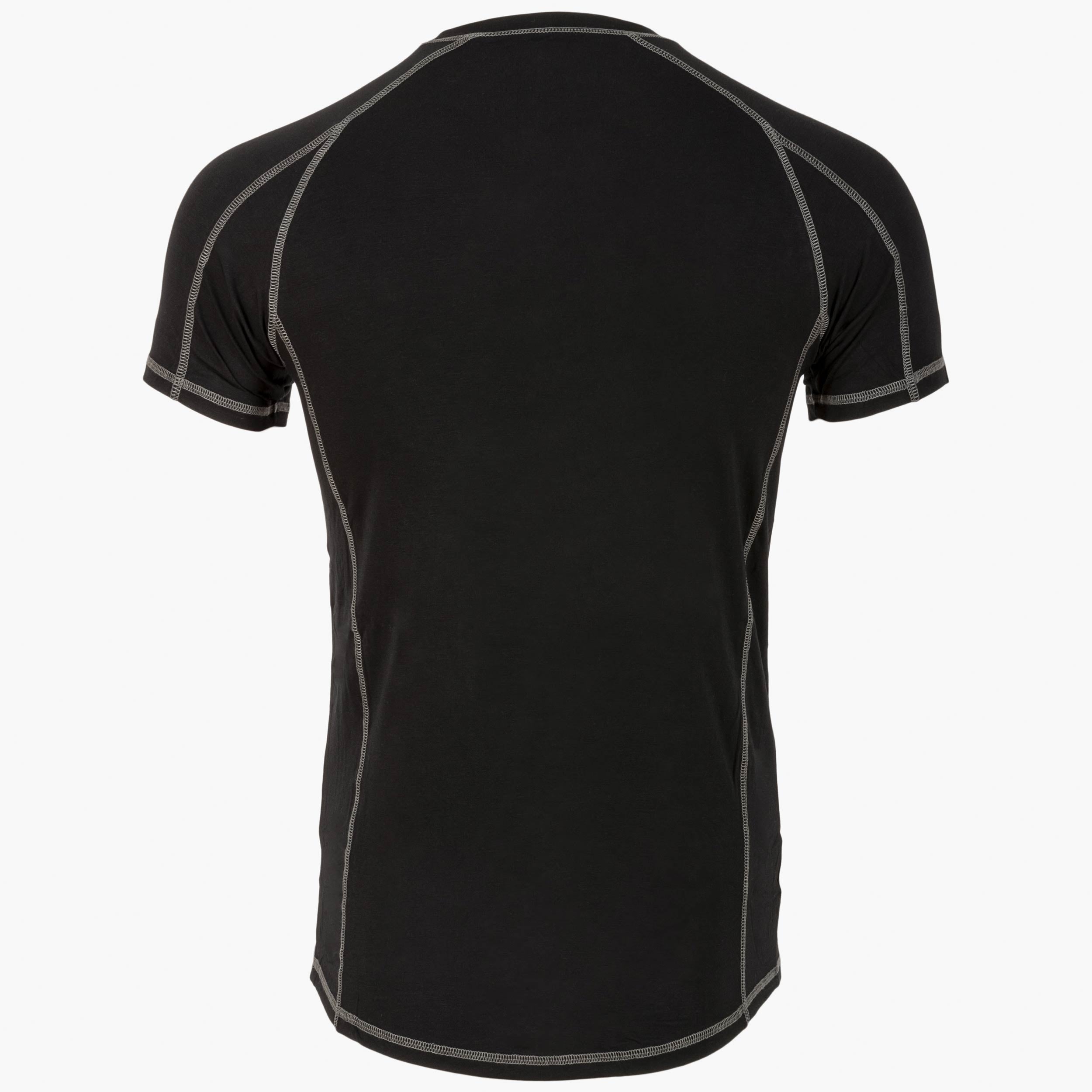 Highlander Bamboo maglia termica uomo manica corta nera