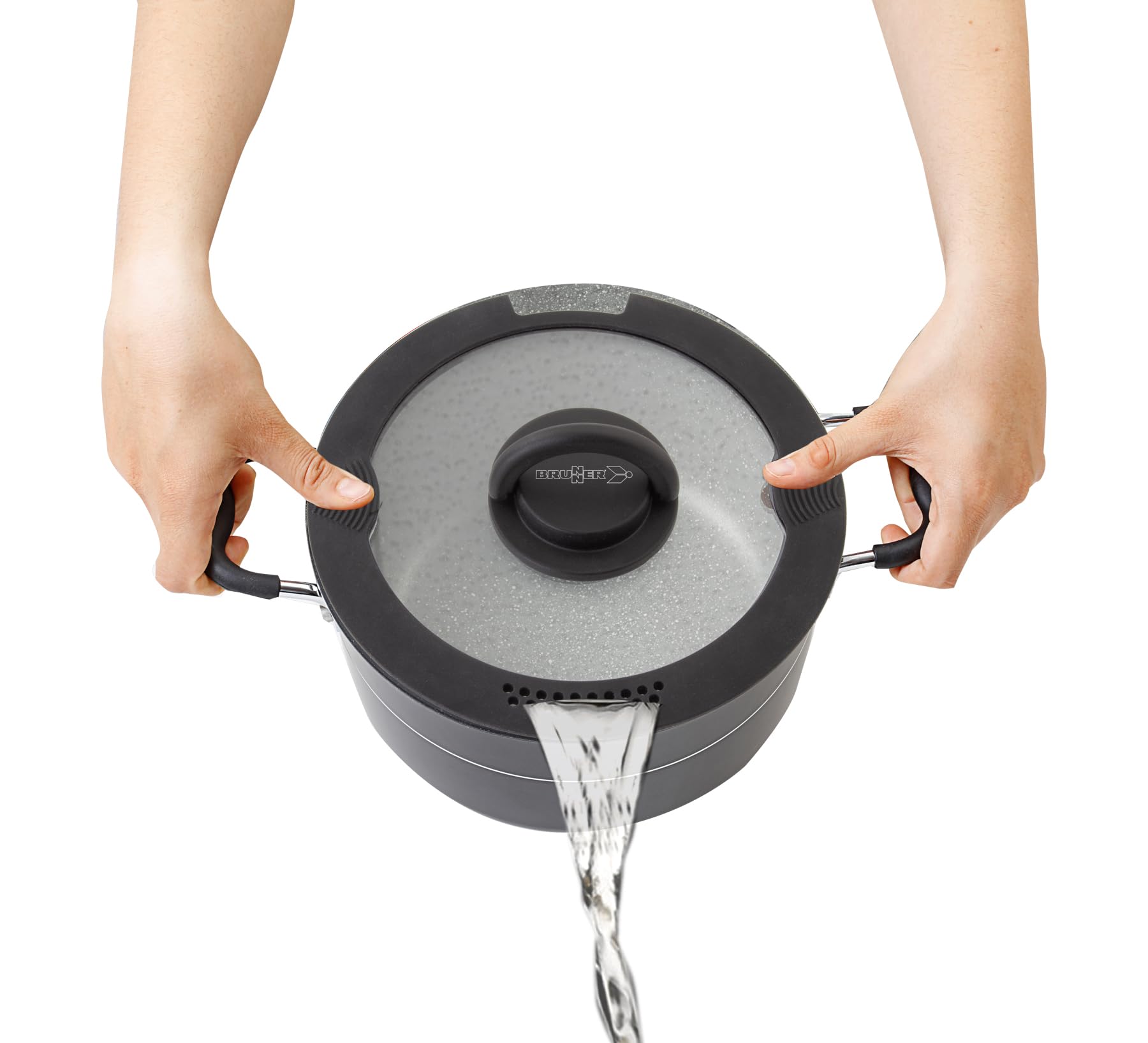 Brunner set cucina alluminio 3 pezzi 4L campeggio