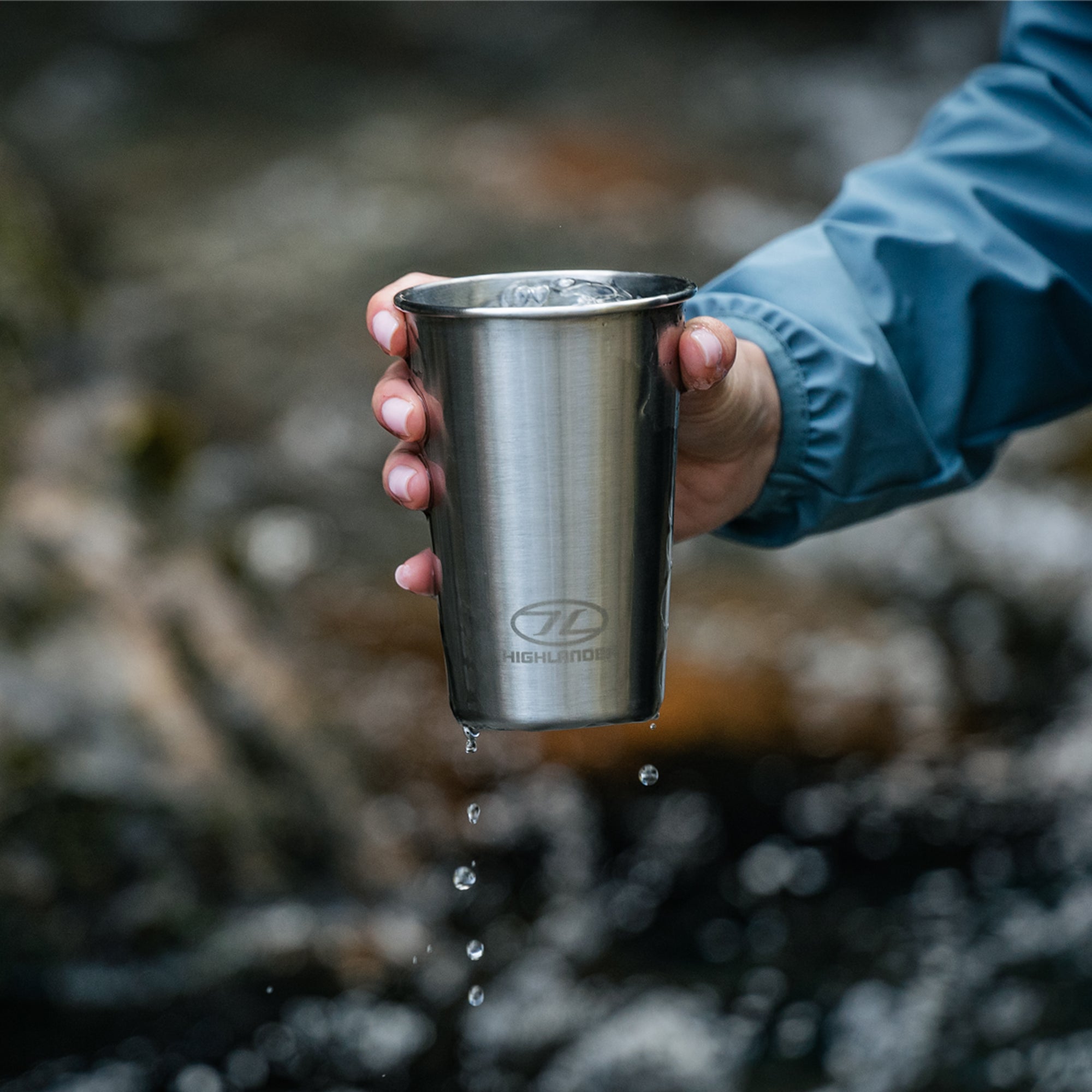 Highlander Camp Cup Tazza Acciaio Inox 500 ml x4