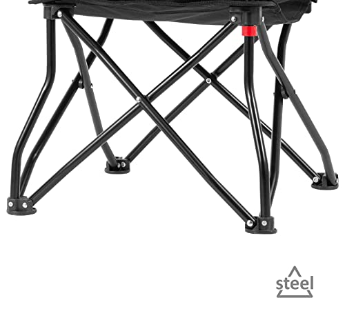 Brunner 0404035N.C55 sedia da campeggio nero/azzurro antiribaltamento