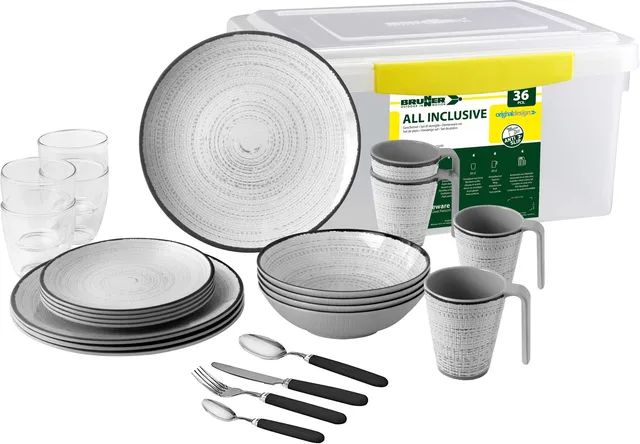 Brunner All Inclusive Tivoli set piatti melamina 36 pz