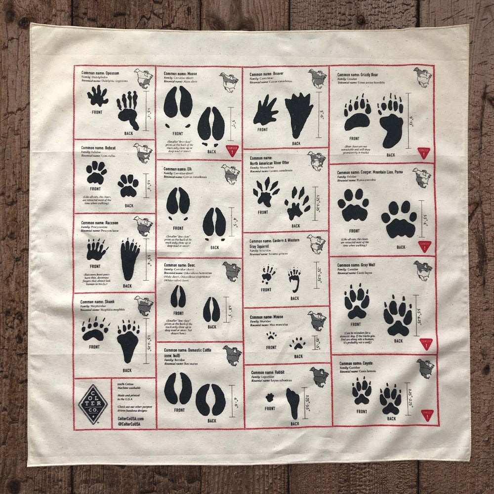 Readyman Animal Tracker bandana cotone 56x56 cm