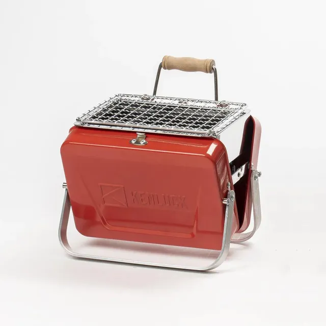 Kenluck Mini Grill Barbecue a Carbone 750 g Rosso