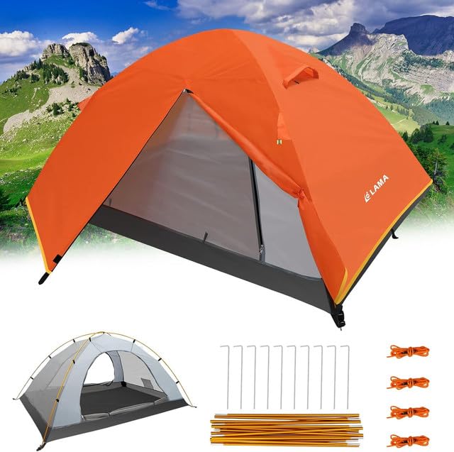 LAMA Tenda Campeggio 2 Posti 210x145 Doppio Strato